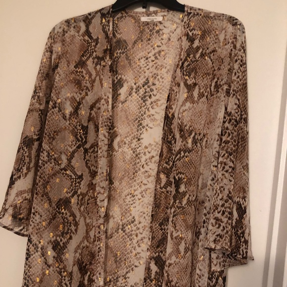 Maurices snake print open front kimono - Picture 4 of 4